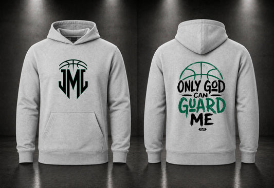 Only God Can Guard Me Hoodie - Front and Back view