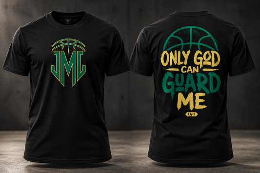 4. Only God Can Guard Me-Green / Gold Colorway Tshirt